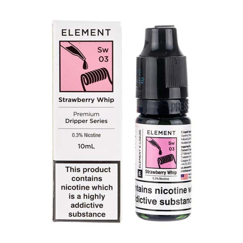 Strawberry Whip 80/20 E-Liquid by Element