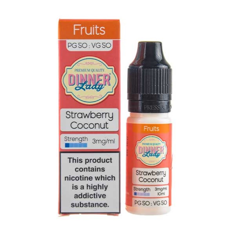 Strawberry Coconut 50/50 E-Liquid by Dinner Lady