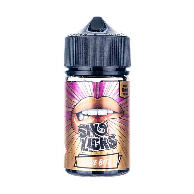 Love Bite 50ml Shortfill E-Liquid by Six Licks