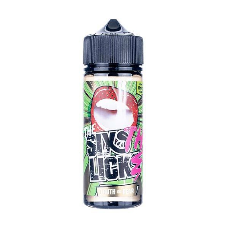 Truth or Pear 100ml Shortfill E-Liquid by Six Lick...