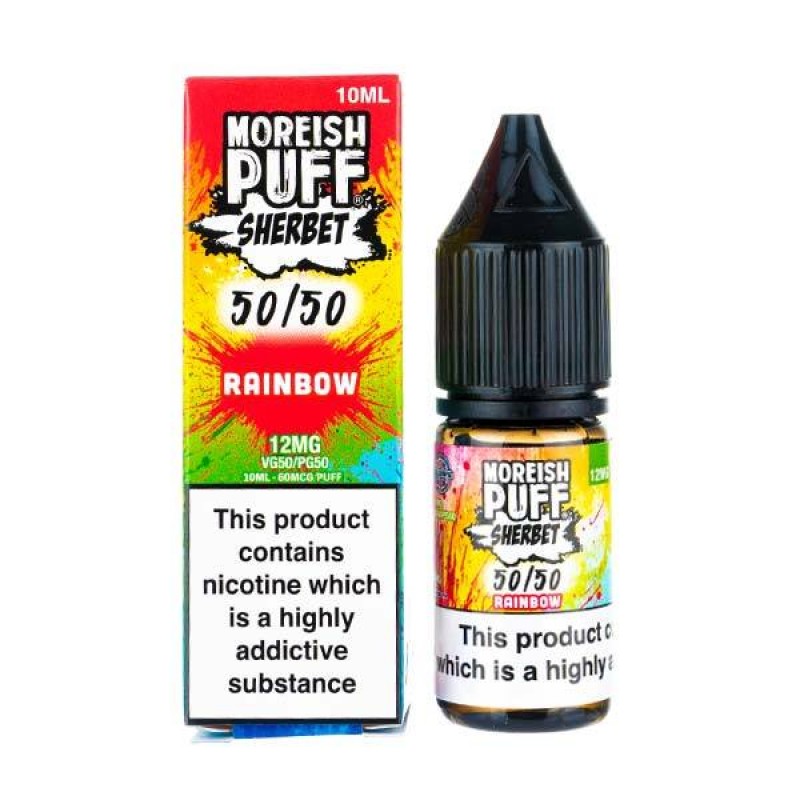 Rainbow Sherbet 50/50 E-Liquid by Moreish Puff