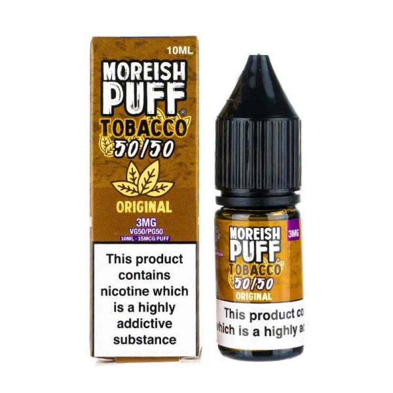 Original Tobacco 50/50 E-Liquid by Moreish Puff