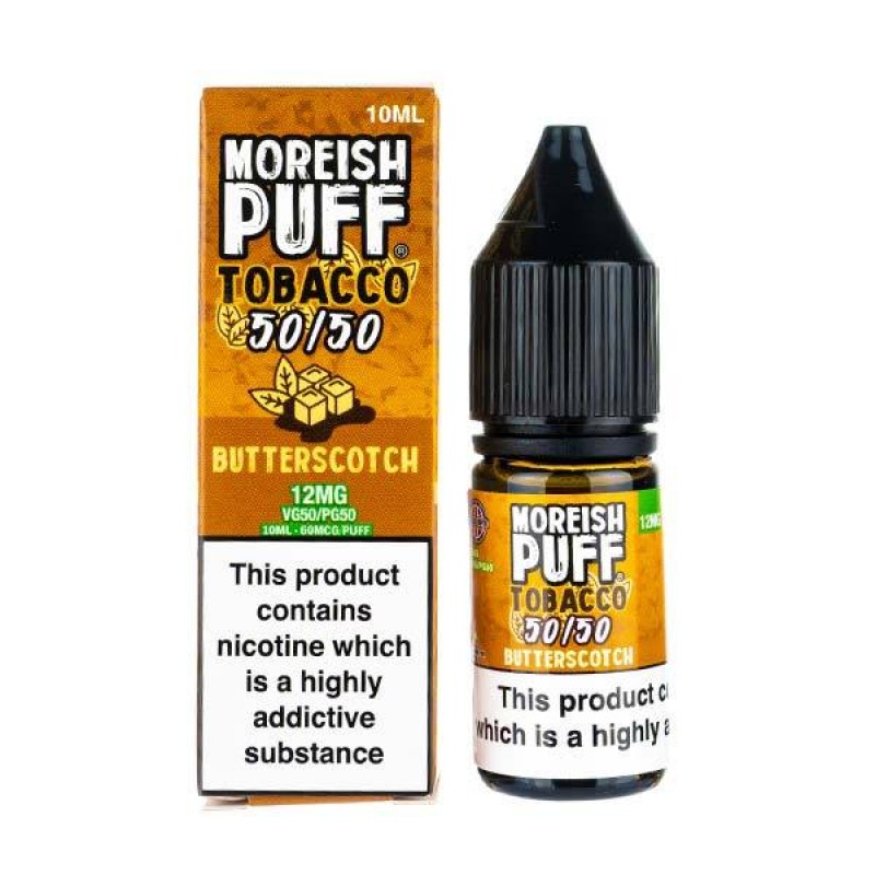 Butterscotch Tobacco 50/50 E-Liquid by Moreish Puf...