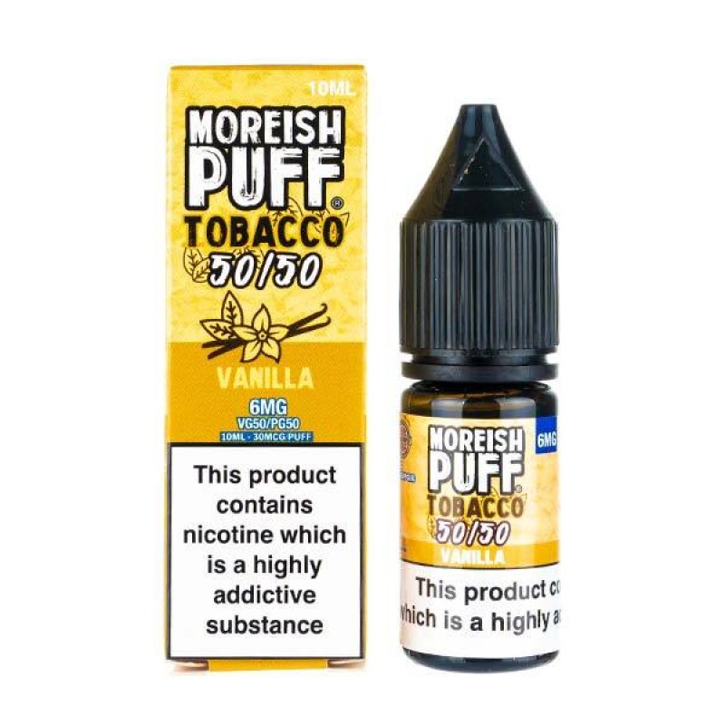 Vanilla Tobacco 50/50 E-Liquid by Moreish Puff