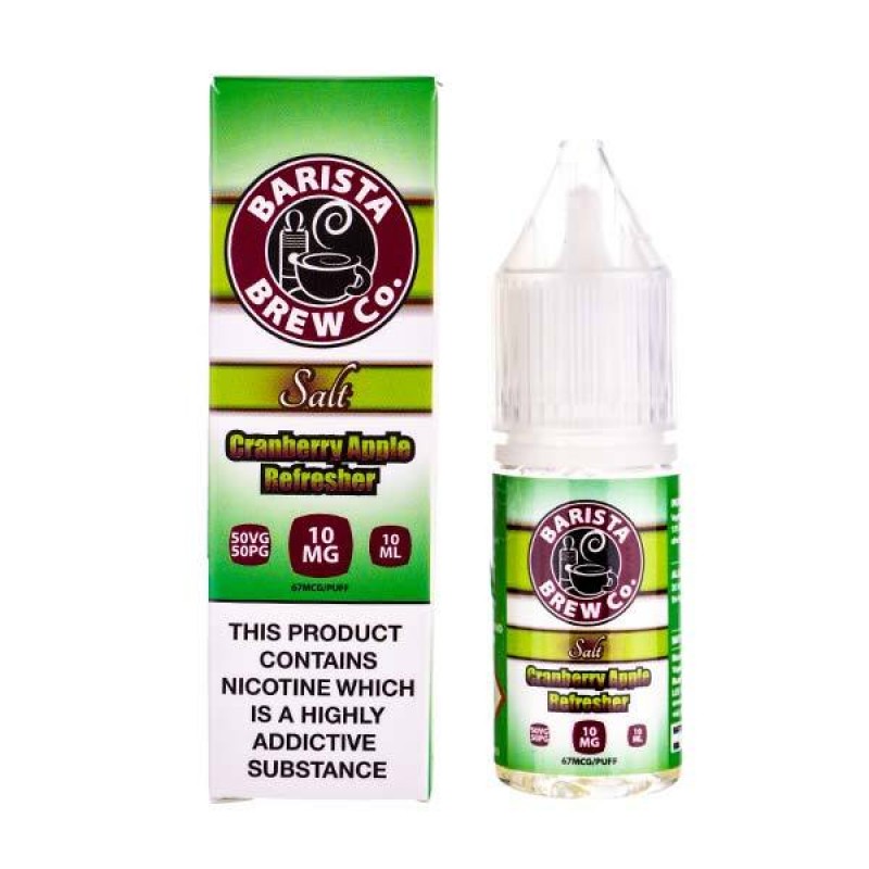 Cranberry Apple Refresher Nic Salt E-Liquid by Bar...