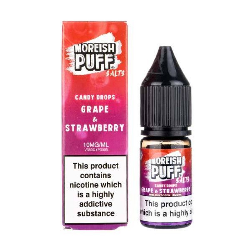Grape & Strawberry Candy Nic Salt E-Liquid by Moreish Puff