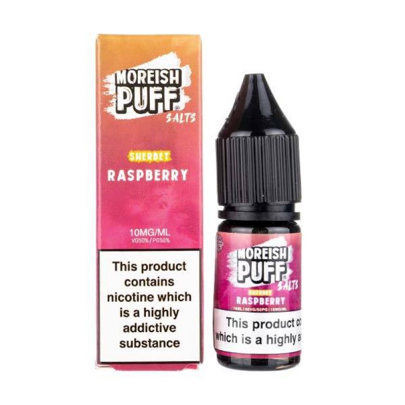 Raspberry Sherbet Nic Salt E-Liquid by Moreish Puf...