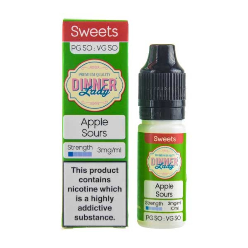 Apple Sours 50/50 E-Liquid by Dinner Lady