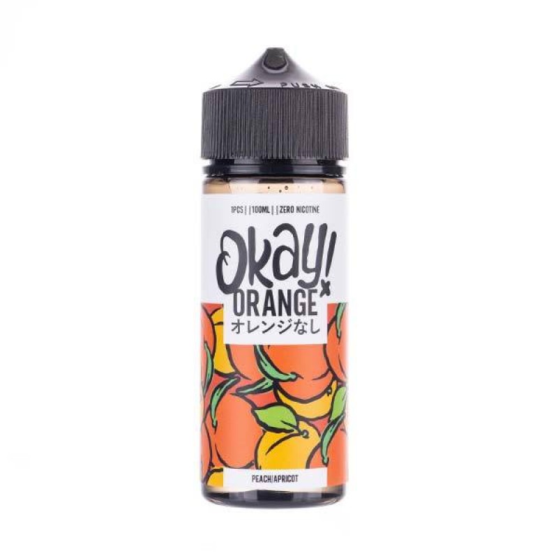 Peach & Apricot 100ml Shortfill E-Liquid by Okay! ...