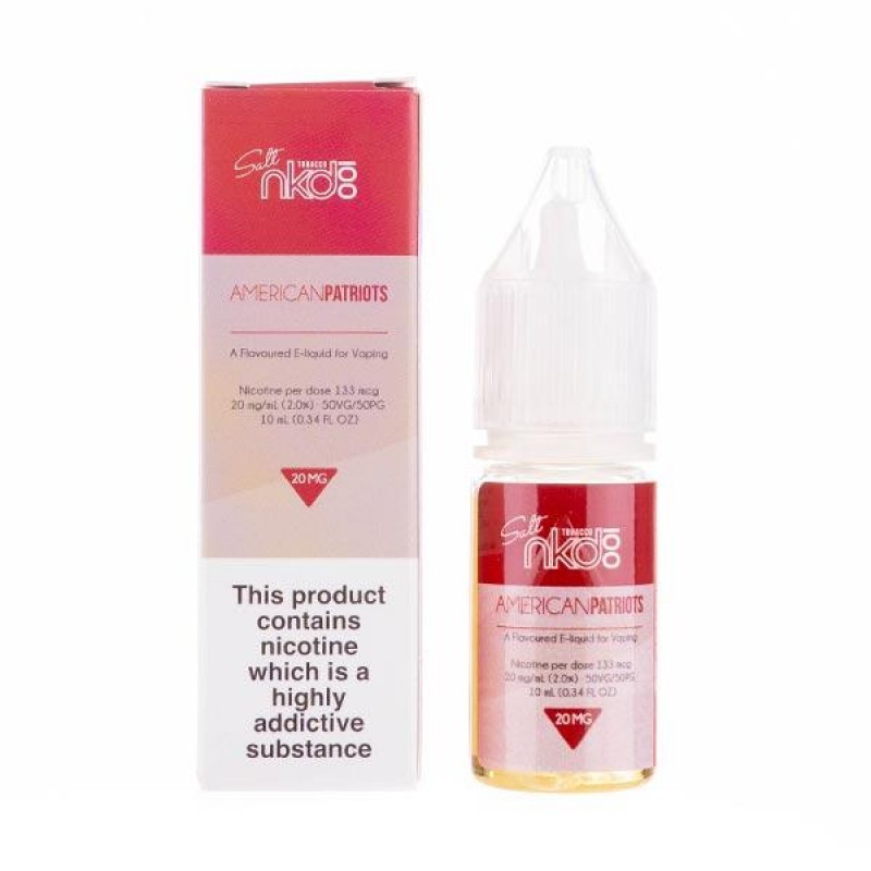 American Patriots Nic Salt E-Liquid by Naked 100