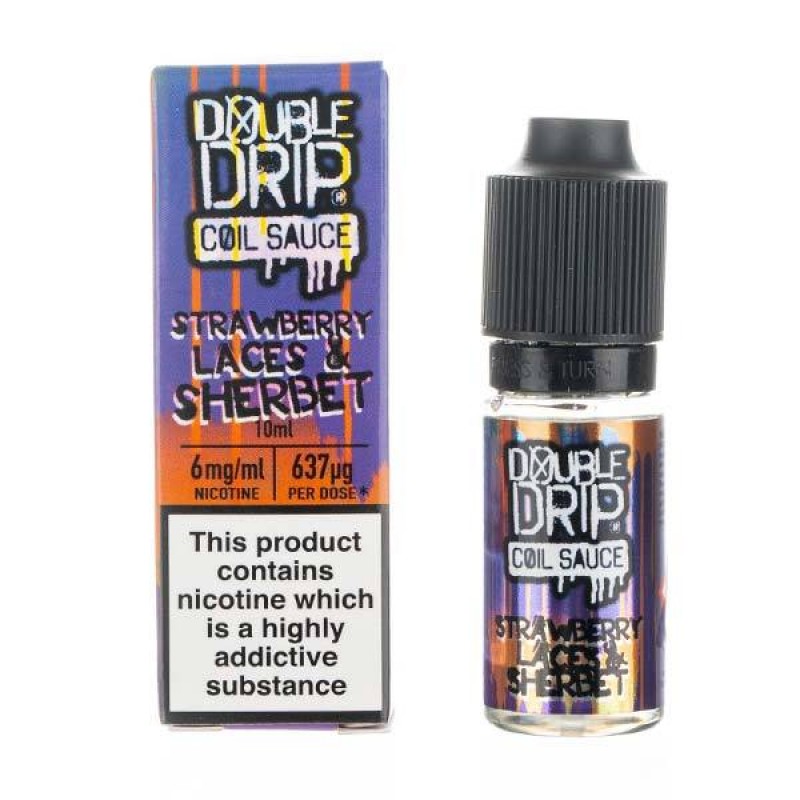 Strawberry Laces & Sherbet E-Liquid by Double Drip