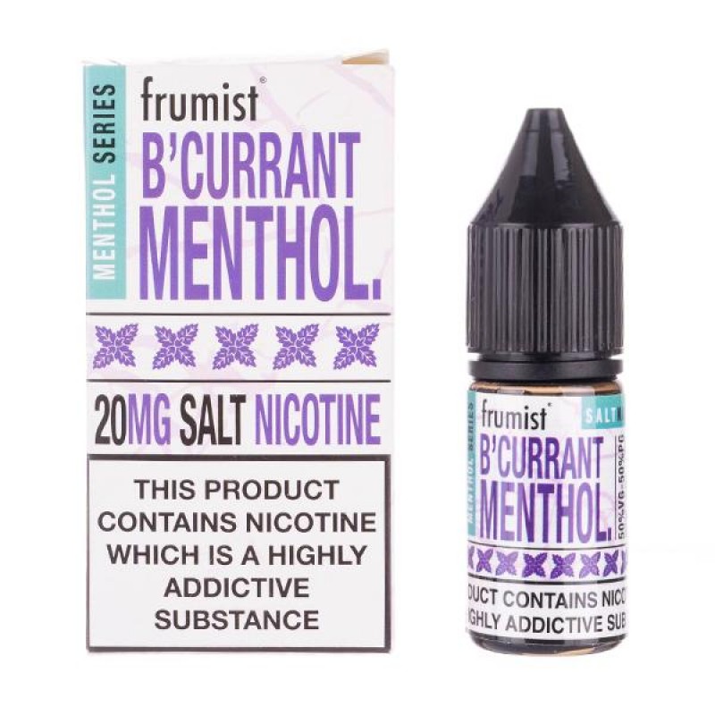 Blackcurrant Menthol Nic Salt E-Liquid by Frumist