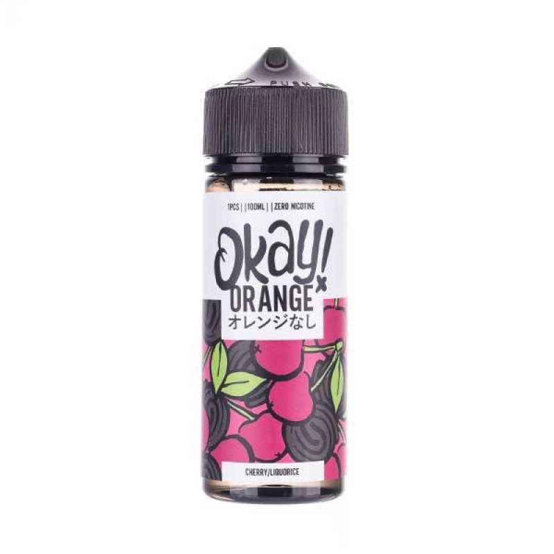 Cherry Liquorice 100ml Shortfill E-Liquid by Okay!...