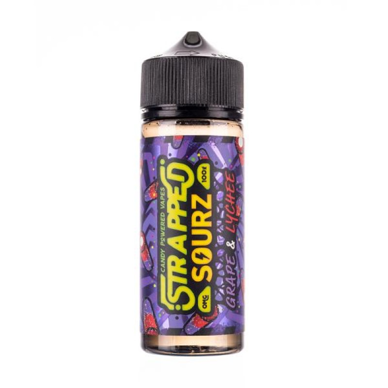 Grape and Lychee Shortfill E-Liquid by Strapped Sourz