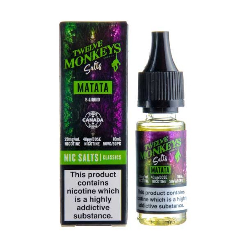 Matata Nic Salt E-Liquid by Twelve Monkeys