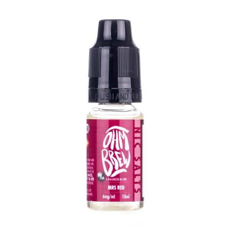 Mrs Red Nic Salt E-Liquid by Ohm Brew