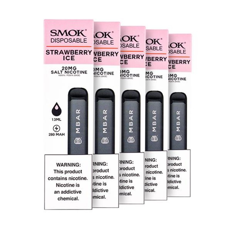 SMOK MBAR Disposable Vape Pen - Pack of 5