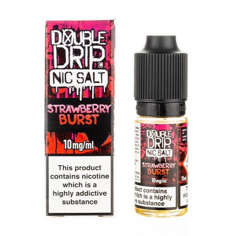 Strawberry Burst Nic Salt E-Liquid by Double Drip