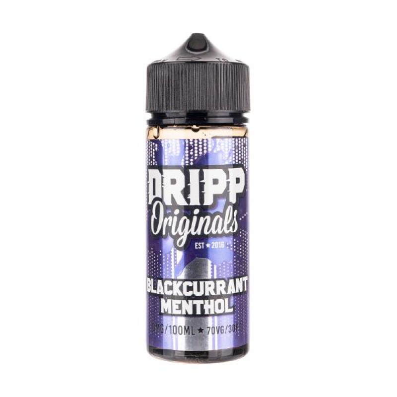 Blackcurrant Menthol 100ml Shortfill E-Liquid by D...