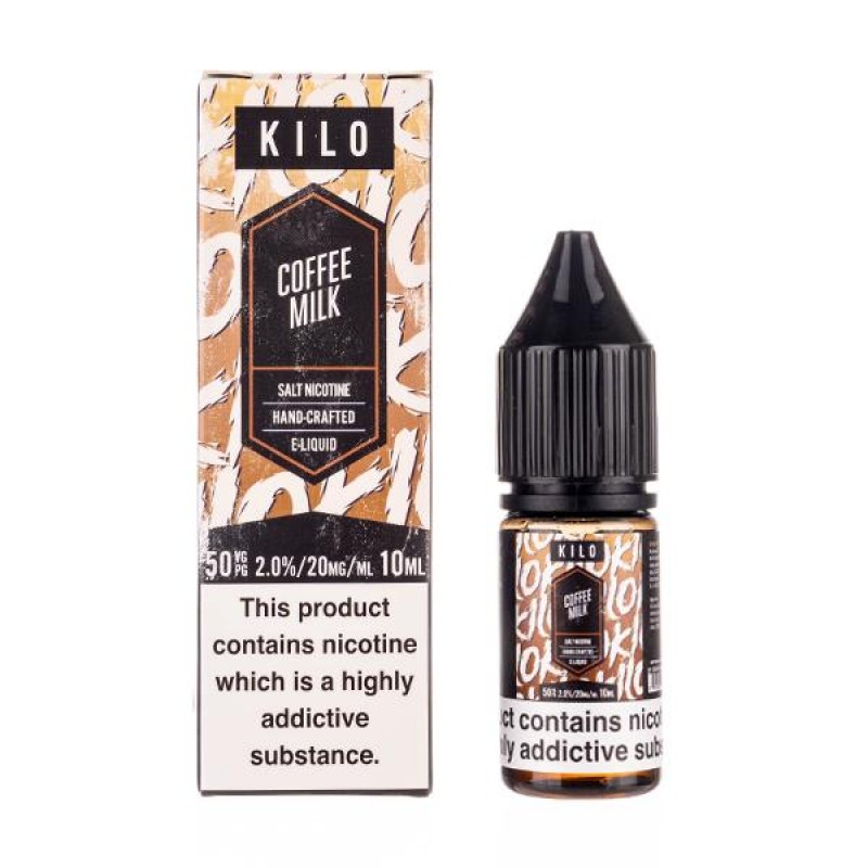 Coffee Milk Nic Salt E-Liquid by Kilo