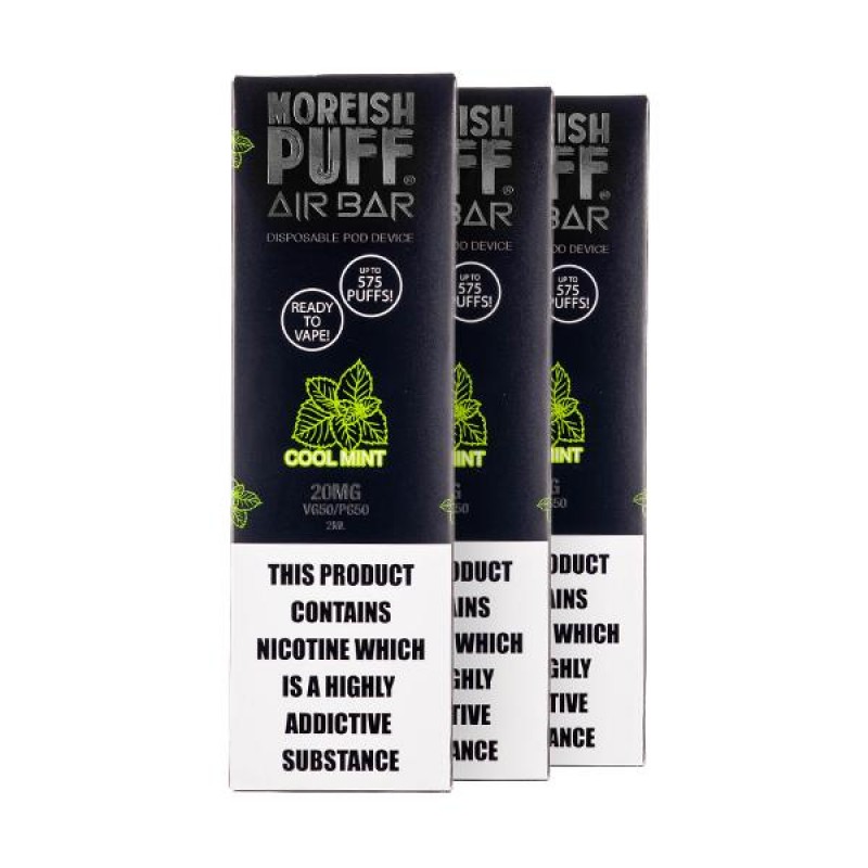 Moreish Puff AIR Bar Disposable - Pack of 3