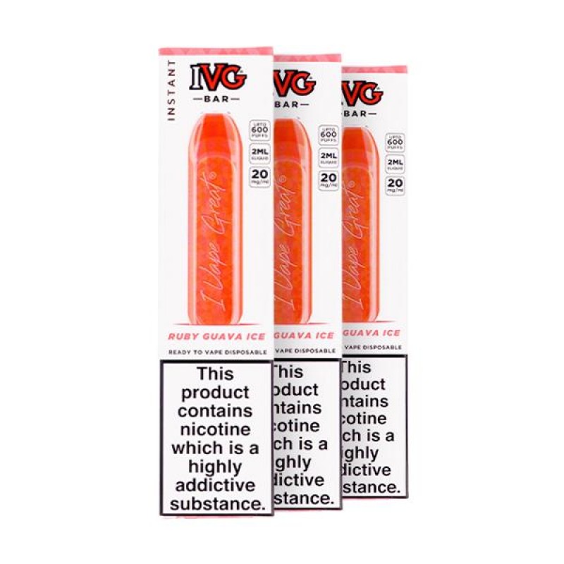 IVG Bar Disposable Vape Pen - Pack of 3