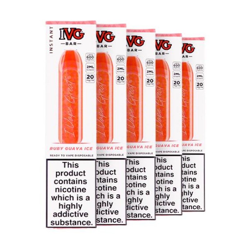 IVG Bar Disposable Vape Pen - Pack of 5