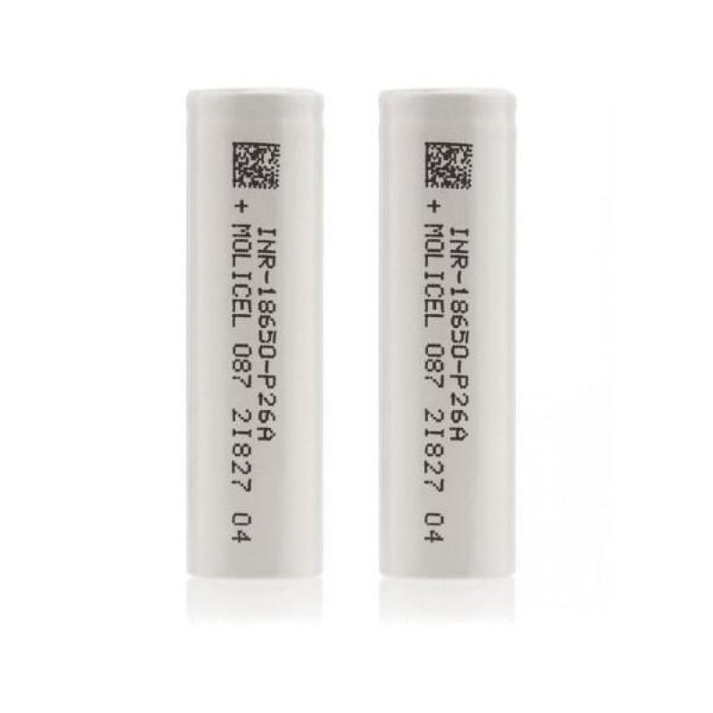P26A 18650 INR 2600mAh Battery by Molicel - Pack o...